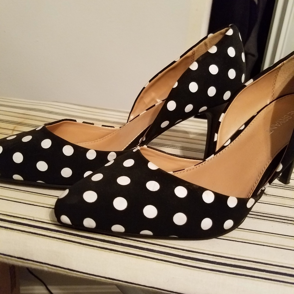 Lane Bryant Poka Dot heels